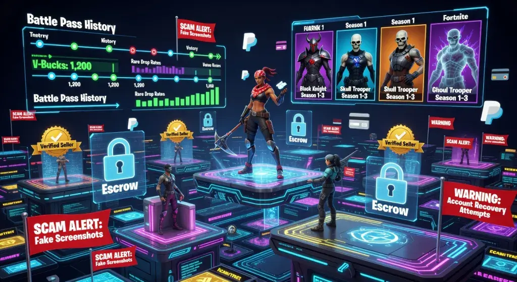 Kako bezbedno kupiti i trgovati profilima i skinovima na Fortnite tržištu: Vodič za igrače